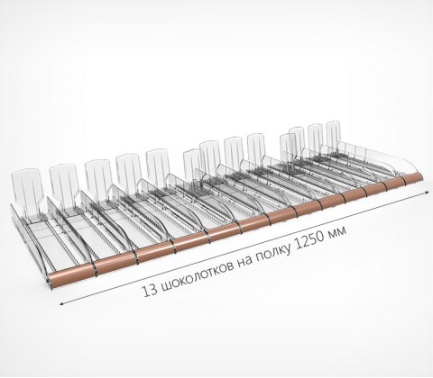 Фото набор из 13 лотков для выкладки плиточного шоколада choco-tray-set13 №1