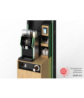 Фото кофе-модуль с диспенсером стаканов и местом под терм. оплаты с rgb подсв. 724х1957х718 мм №2
