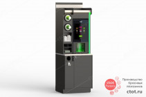Модуль под установку автомата для напитков с RGB и LED- подсветкой  686х2100х670